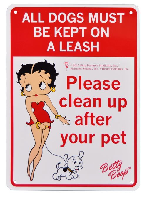 画像1: アメリカン雑貨 看板 プラスチックサインボード BETTY BOOP PET