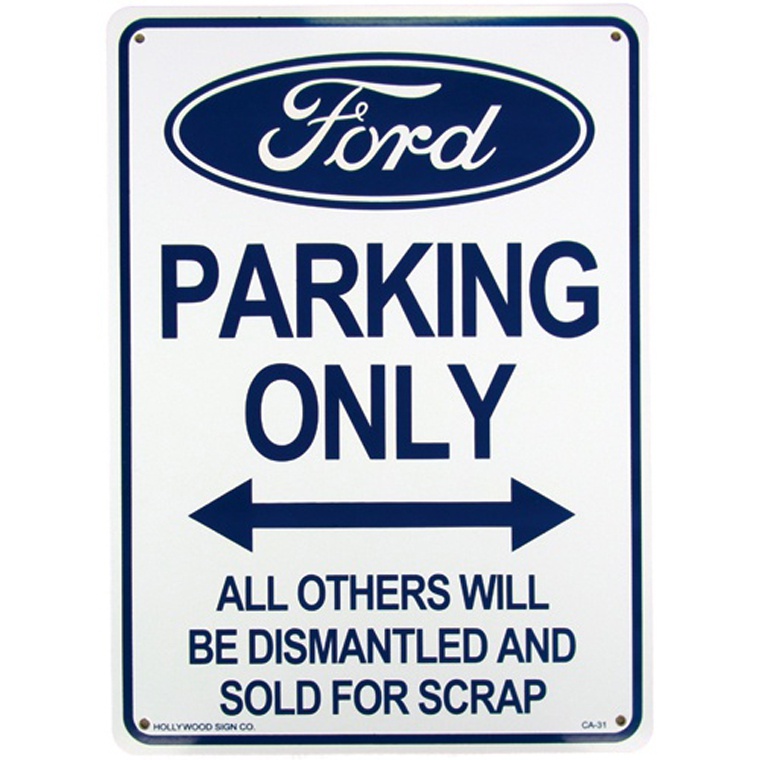 画像1: アメリカン雑貨 看板 プラスチックサインボード Ford Parking フォードパーキング CA-31