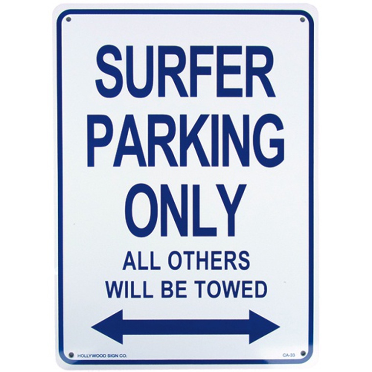 画像1: アメリカン雑貨 看板 プラスチックサインボード Surfer Parking  CA-33
