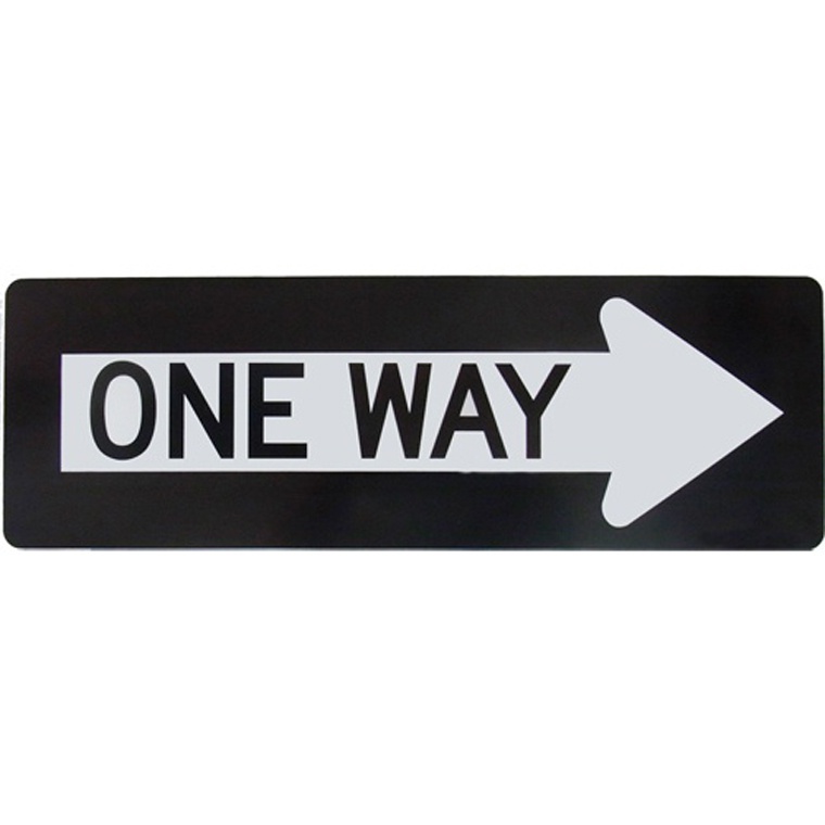 画像2: アメリカン雑貨 看板 プラスチックサインボード(Lサイズ) One Way CA-L08