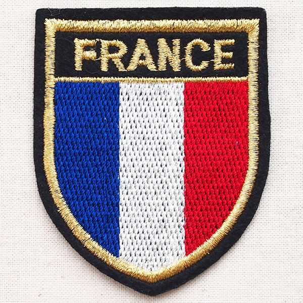 画像1: エンブレムワッペン フランス国旗