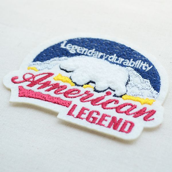 画像2: ワッペン American Legend(シロクマ/パイル刺繍)